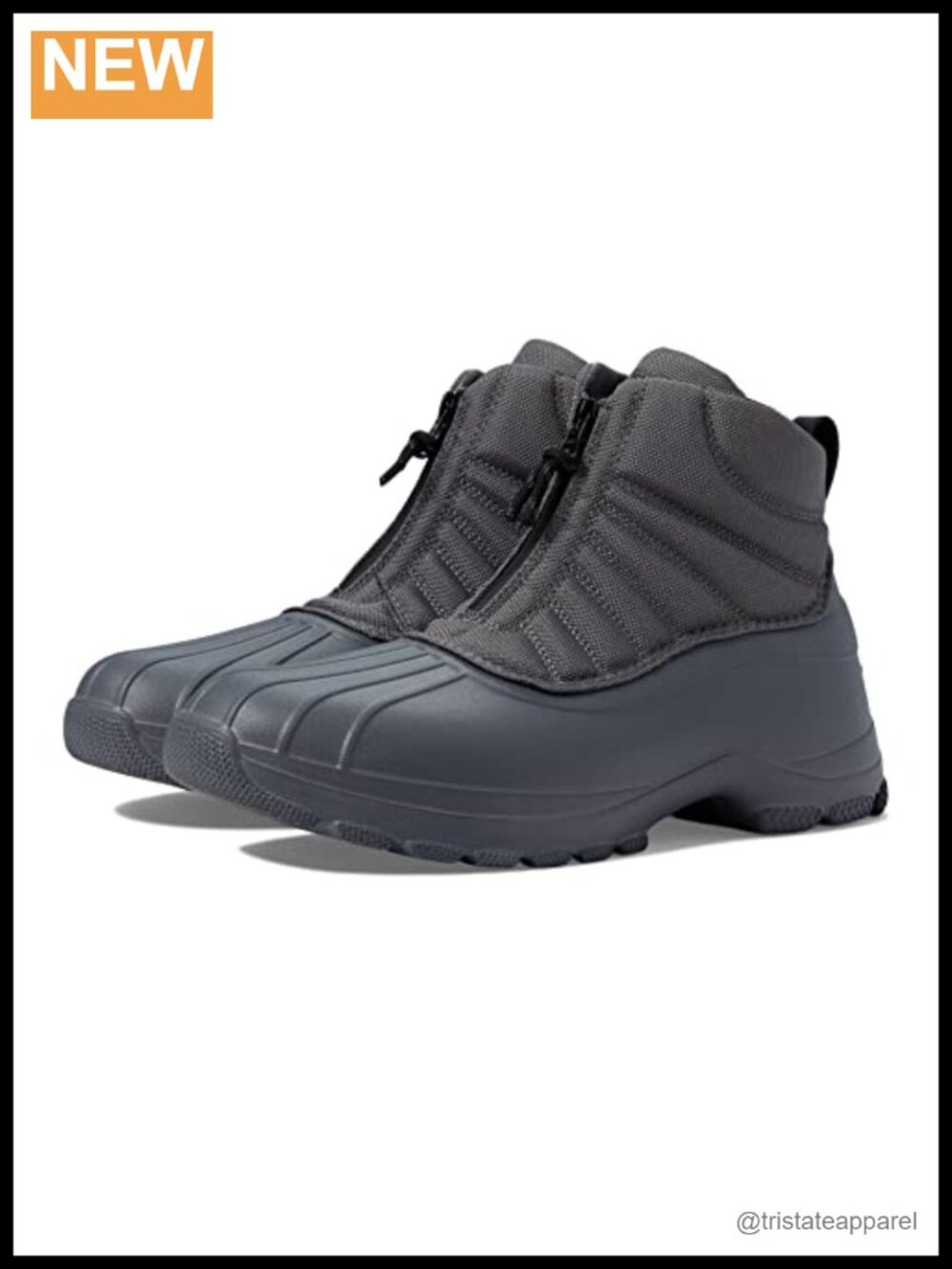 Waterproof Zip Duck Snow Boots Microfleece Lining